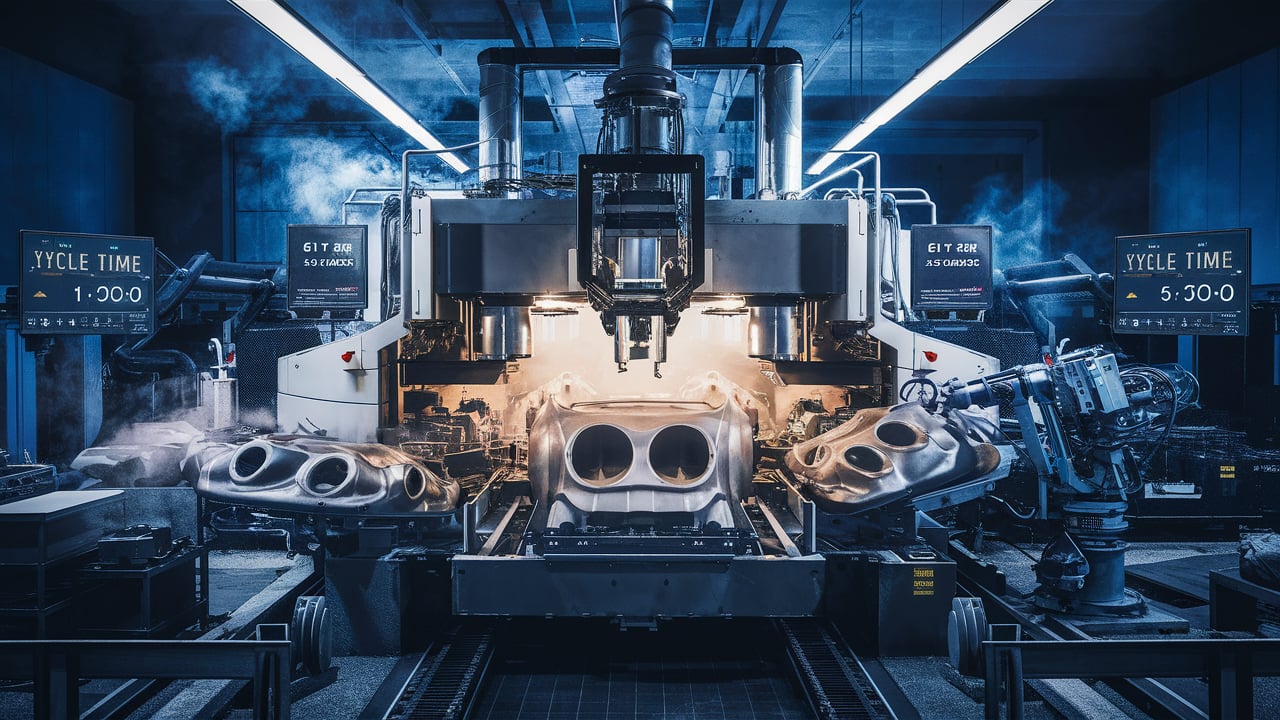 reduce the cycle time of large part injection molding