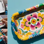 how to paint a plastic tray